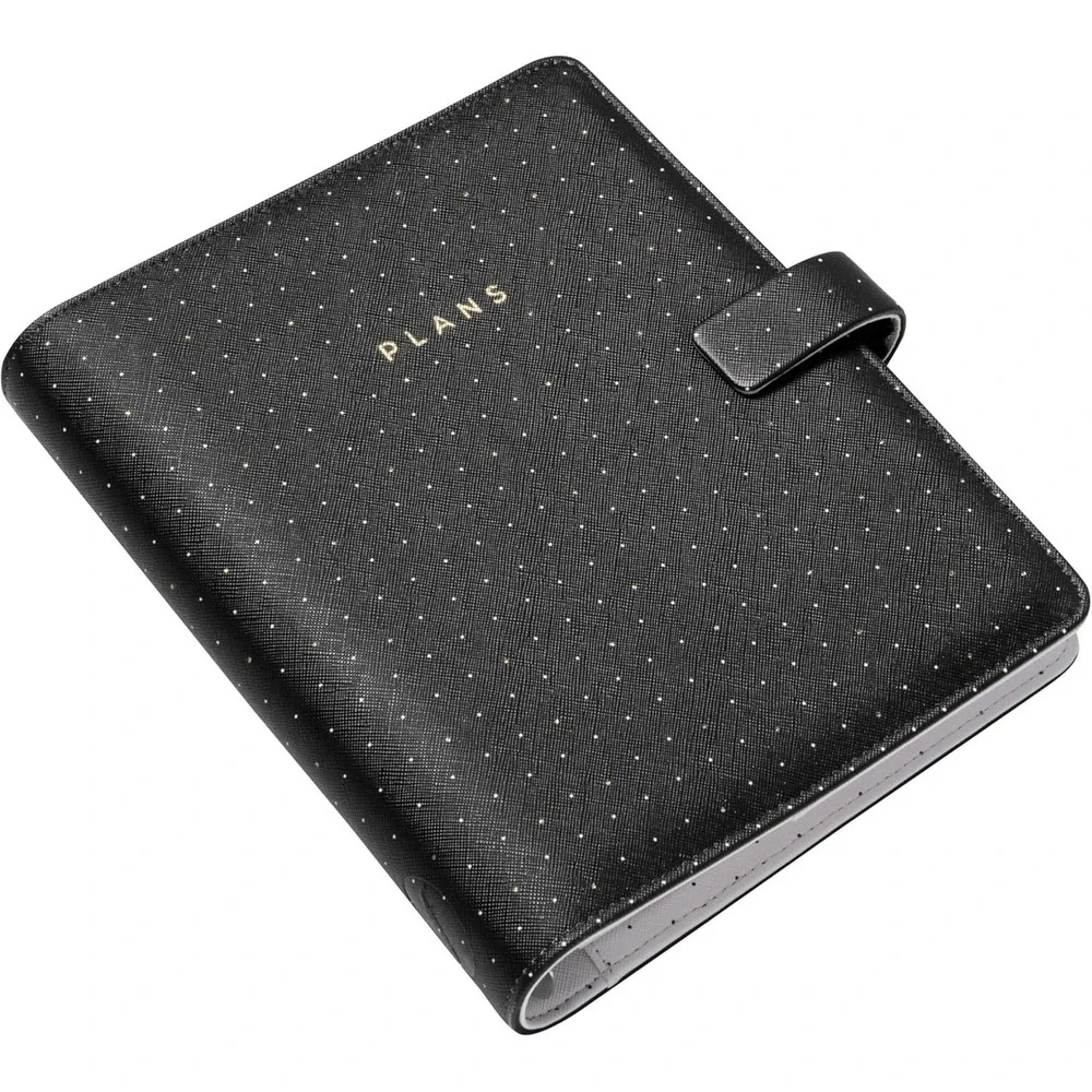 Filofax Moonlight Organizer Planner, A5 Size, Black Week-to-Week New & Sealed!